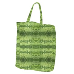 Watermelon Pattern, Fruit Skin In Green Colors Giant Grocery Tote by Casemiro