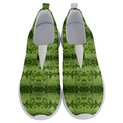 Watermelon Pattern, Fruit Skin In Green Colors No Lace Lightweight Shoes by Casemiro