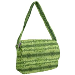 Watermelon Pattern, Fruit Skin In Green Colors Courier Bag by Casemiro