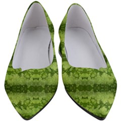 Watermelon Pattern, Fruit Skin In Green Colors Women s Block Heels  by Casemiro