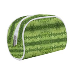 Watermelon Pattern, Fruit Skin In Green Colors Makeup Case (small)