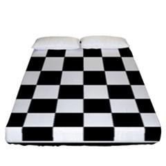 Chess Board Background Design Fitted Sheet (california King Size) by Vaneshart