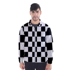 Chess Board Background Design Men s Windbreaker