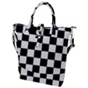 Chess board background design Buckle Top Tote Bag View1