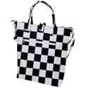 Chess board background design Buckle Top Tote Bag View2