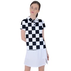 Chess Board Background Design Women s Polo Tee