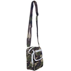 Texture Military Camouflage-repeats Seamless Army Green Hunting Shoulder Strap Belt Bag by Vaneshart