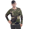 Texture military camouflage-repeats seamless army green hunting Men s Pique Long Sleeve Tee View1