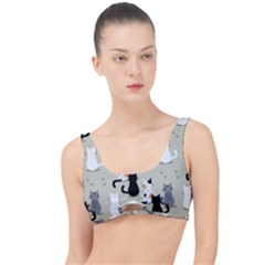 Cute Cat Seamless Pattern The Little Details Bikini Top