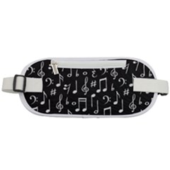 Chalk Music Notes Signs Seamless Pattern Rounded Waist Pouch