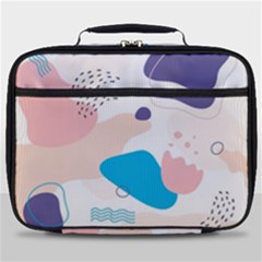 Hand Drawn Abstract Organic Shapes Background Full Print Lunch Bag by Vaneshart