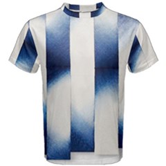 Blue Strips Men s Cotton Tee by Sparkle