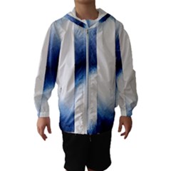 Blue Strips Kids  Hooded Windbreaker by Sparkle