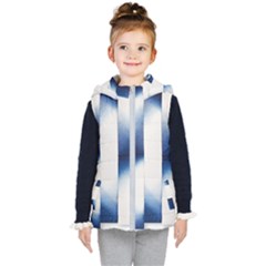 Blue Strips Kids  Hooded Puffer Vest by Sparkle