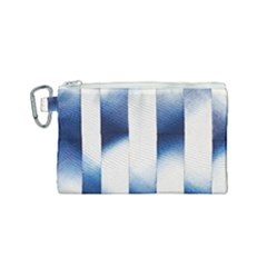 Blue Strips Canvas Cosmetic Bag (small) by Sparkle