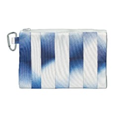 Blue Strips Canvas Cosmetic Bag (large)