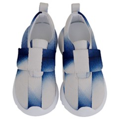 Blue Strips Kids  Velcro No Lace Shoes by Sparkle