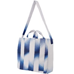 Blue Strips Square Shoulder Tote Bag by Sparkle