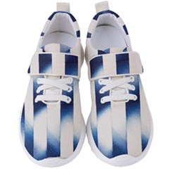 Blue Strips Women s Velcro Strap Shoes by Sparkle