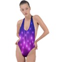 Shiny Stars Backless Halter One Piece Swimsuit View1