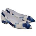 Blue Strips Women s Bow Heels View3