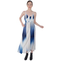 Blue Strips Tie Back Maxi Dress