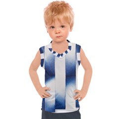 Blue Strips Kids  Sport Tank Top