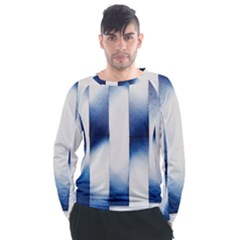 Blue Strips Men s Long Sleeve Raglan Tee