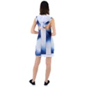 Blue Strips Racer Back Hoodie Dress View2