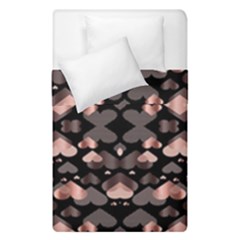 Shiny Hearts Duvet Cover Double Side (single Size) by Sparkle