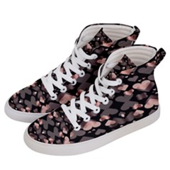 Shiny Hearts Women s Hi-top Skate Sneakers by Sparkle