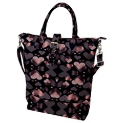 Shiny Hearts Buckle Top Tote Bag by Sparkle