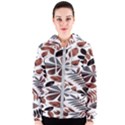 Shiny Leafs Women s Zipper Hoodie View1