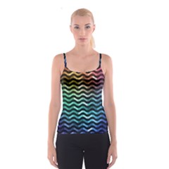 Digital Waves Spaghetti Strap Top by Sparkle