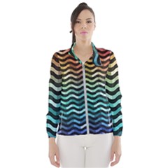 Digital Waves Women s Windbreaker by Sparkle