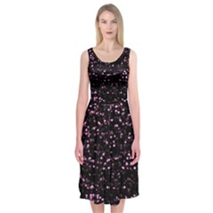 Digital Polka Midi Sleeveless Dress by Sparkle