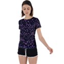 Digital Polka Back Circle Cutout Sports Tee View1