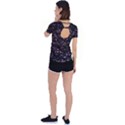 Digital Polka Back Circle Cutout Sports Tee View2