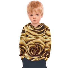 Gold Roses Kids  Overhead Hoodie by Sparkle