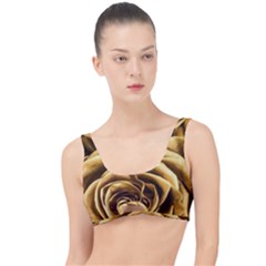 Gold Roses The Little Details Bikini Top