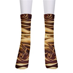 Gold Roses Men s Crew Socks