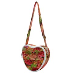 Spring Leafs Heart Shoulder Bag