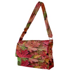 Spring Leafs Full Print Messenger Bag (s) by Sparkle