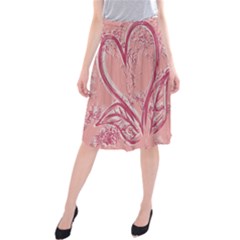 Heart #1 Midi Beach Skirt