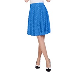 Blue, Black & White #5 A-line Skirt