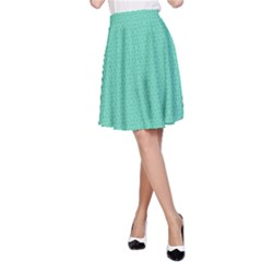 Biscay Green #5 A-line Skirt