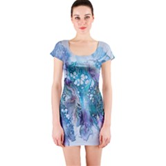 Sea Anemone  Short Sleeve Bodycon Dress by CKArtCreations