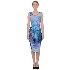 Sea Anemone  Sleeveless Pencil Dress