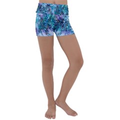 Sea Anemone  Kids  Lightweight Velour Yoga Shorts