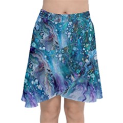 Sea Anemone  Chiffon Wrap Front Skirt by CKArtCreations